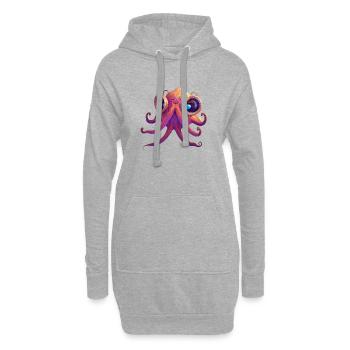 Süße Tiere Kinder Baby Fantasie - Hoodie-Kleid - Grau meliert - Vorne