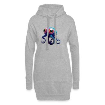 Süße Tiere Kinder Baby Fantasie - Hoodie-Kleid - Grau meliert - Vorne