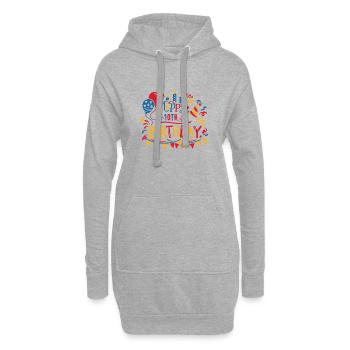Alles Gute zum 10. Geburtstag Zehnte 10 Jahre alte Geschenkideen - Hoodie-Kleid - Grau meliert - Vorne
