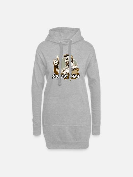Great Daddy! - Hoodie Dress - heather grey