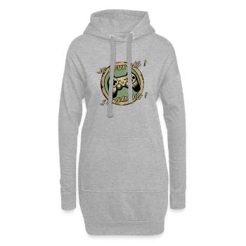 Je peux pas, j'ai GAMING ! - Sweat-shirt à capuche long Femme - gris chiné - Devant