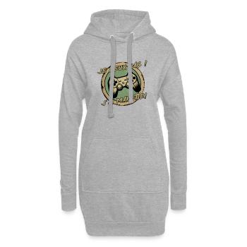 Je peux pas, j'ai MANETTE ! - Sweat-shirt à capuche long Femme - gris chiné - Devant