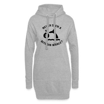Bitcoin Trading Crypto Aktien - Hoodie-Kleid - Grau meliert - Vorne