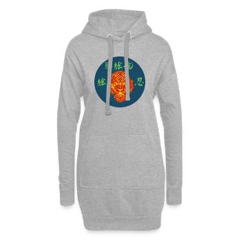 Tiger_wild - Hoodie-Kleid - Grau meliert - Vorne