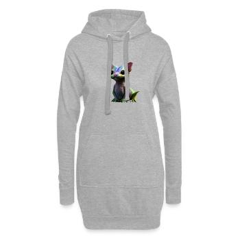 Süße Tiere Kinder Baby Fantasie - Hoodie-Kleid - Grau meliert - Vorne