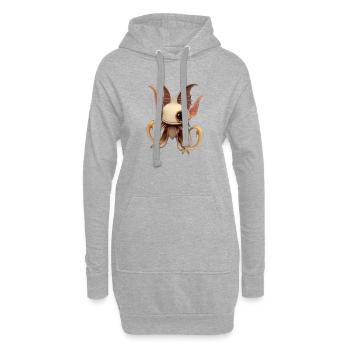 Süße Tiere Kinder Baby Fantasie - Hoodie-Kleid - Grau meliert - Vorne