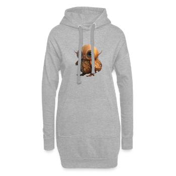 Süße Tiere Kinder Baby Fantasie - Hoodie-Kleid - Grau meliert - Vorne