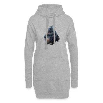 Süße Tiere Kinder Baby Fantasie - Hoodie-Kleid - Grau meliert - Vorne