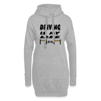 Voiture - Sweat-shirt à capuche long Femme - gris chiné - Devant