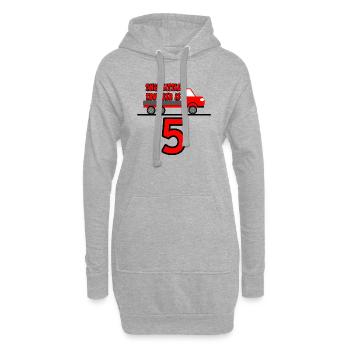 Truck - Hoodie-Kleid - Grau meliert - Vorne