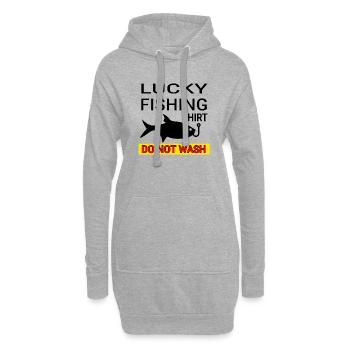 Angling - Hoodie Dress - heather grey - Front