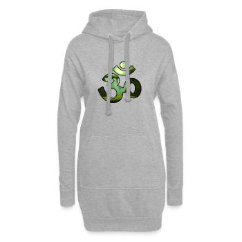 JUNGLE OM - Hoodie-Kleid - Grau meliert - Vorne