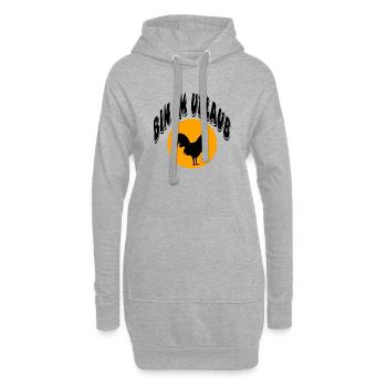 Bauernhof - Hoodie-Kleid - Grau meliert - Vorne