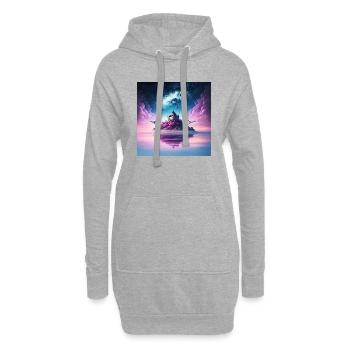 Wizard Castle - Hoodie-Kleid - Grau meliert - Vorne