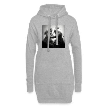 Samouraï Vs Vikings - Sweat-shirt à capuche long Femme - gris chiné - Devant