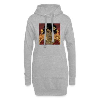 Indische Prinzessin - Hoodie-Kleid - Grau meliert - Vorne