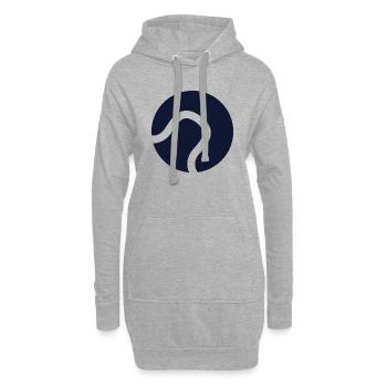 CHIEN CHAT ANIMAL DE COMPAGNIE - Sweat-shirt à capuche long Femme - gris chiné - Devant