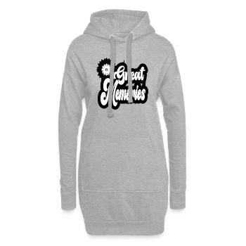 Great Memories - Hoodie-Kleid - Grau meliert - Vorne