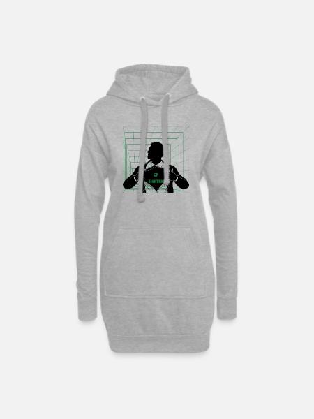 Cp-Kämpfer - Hoodie-Kleid - Grau meliert