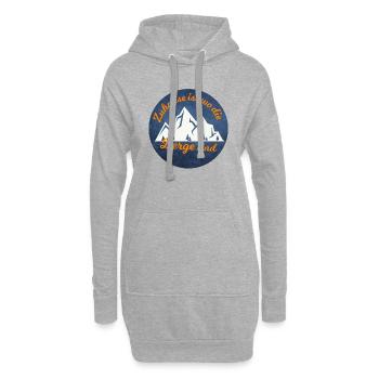 Adventure Travel Hiking Mountain - Hoodie-Kleid - Grau meliert - Vorne