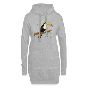 Tukan - Hoodie-Kleid - Grau meliert - Vorne