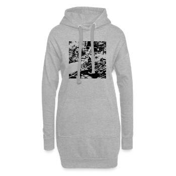 MTB MTB Abfahrt - Hoodie-Kleid - Grau meliert - Vorne