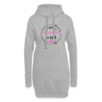 Je suis une infirmière au top - Sweat-shirt à capuche long Femme - gris chiné - Devant