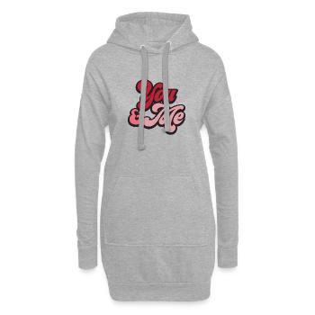 You & Me Valentinstag - Hoodie-Kleid - Grau meliert - Vorne