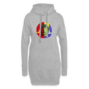 Dionysos Pop Art Artwork - AI Art - Sweat-shirt à capuche long Femme - gris chiné - Devant