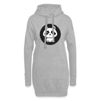 Ratons laveurs Mignon Dessin animé Raton laveur 24 - Sweat-shirt à capuche long Femme - gris chiné - Devant
