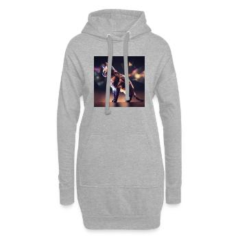 Cat Lu miers und Formen - Hoodie-Kleid - Grau meliert - Vorne