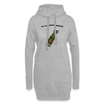 Glasmantelgeschoss - Hoodie-Kleid - Grau meliert - Vorne