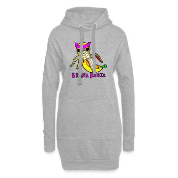 Brana Bania - Hoodie-Kleid - Grau meliert - Vorne