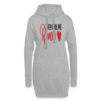 Ils m’appellent Roméo - Sweat-shirt à capuche long Femme - gris chiné - Devant