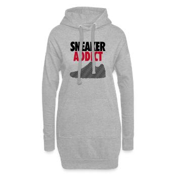 Sneaker Addict - Hoodie-Kleid - Grau meliert - Vorne
