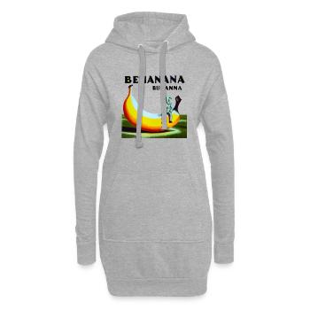 Behanana Buhanna - Hoodie-Kleid - Grau meliert - Vorne