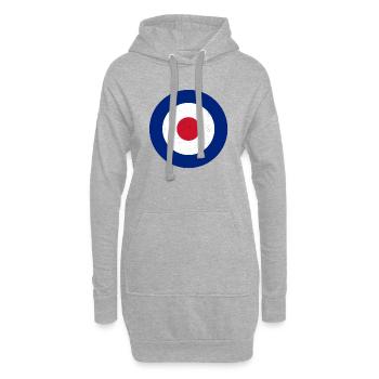 MOD - Sweat-shirt à capuche long Femme - gris chiné - Devant
