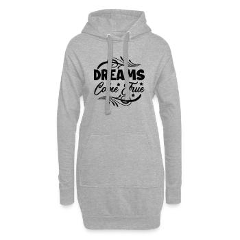 Dreams Come True - Hoodie-Kleid - Grau meliert - Vorne