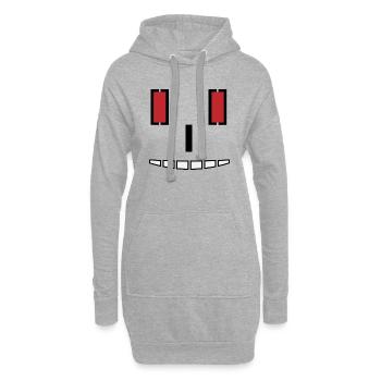RED EYES - Hoodie-Kleid - Grau meliert - Vorne