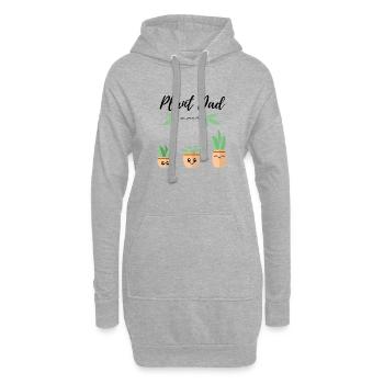 Plant Dad - Sweat-shirt à capuche long Femme - gris chiné - Devant