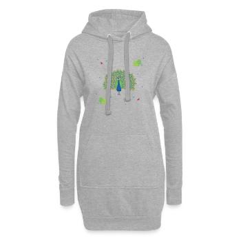 La fièvre de la jungle - Sweat-shirt à capuche long Femme - gris chiné - Devant