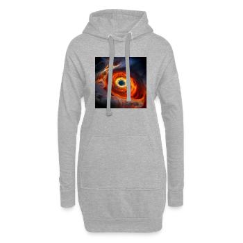 Jupiter's Gaze - Hoodie Dress - heather grey - Front