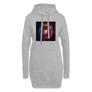 Cosmic Ignition - Sweat-shirt à capuche long Femme - gris chiné - Devant