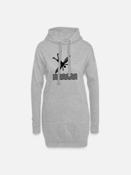 Icarus - Hoodie Dress - heather grey