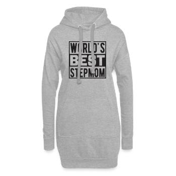 World´s Best Stepmom - Hoodie-Kleid - Grau meliert - Vorne