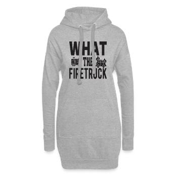 What the Firetruck - Hoodie-Kleid - Grau meliert - Vorne