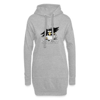 Oily Bird Catches The Healthy Fats OlivenÖl Kaffee - Hoodie-Kleid - Grau meliert - Vorne