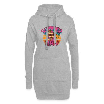 Summer - Hoodie-Kleid - Grau meliert - Vorne