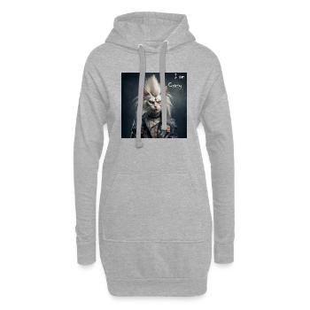 Crazy - Hoodie-Kleid - Grau meliert - Vorne