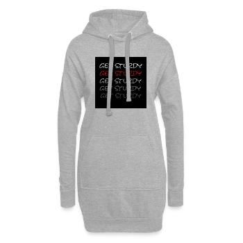 Get Sturdy Red - Hoodie-Kleid - Grau meliert - Vorne
